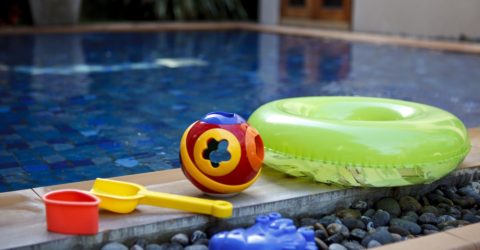 Children's pool at Baan Kilee, luxury, private villa located on Lipa Noi Beach, Koh Samui, Thailand
